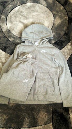 Nike boys grey hooded zip - nike,