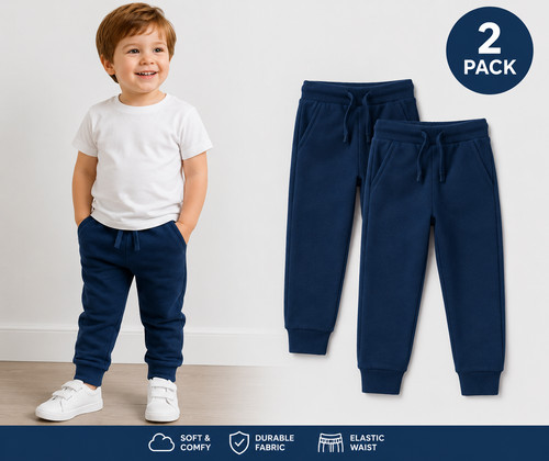Boys 2 pack joggers - m, s