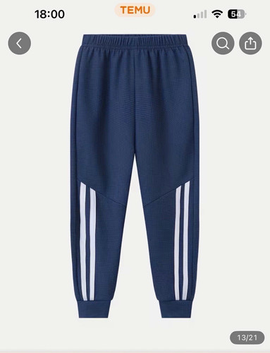 Boys blue jogger trousers - blue,