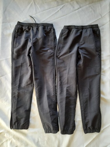 Boys black slazenger jogging - black,